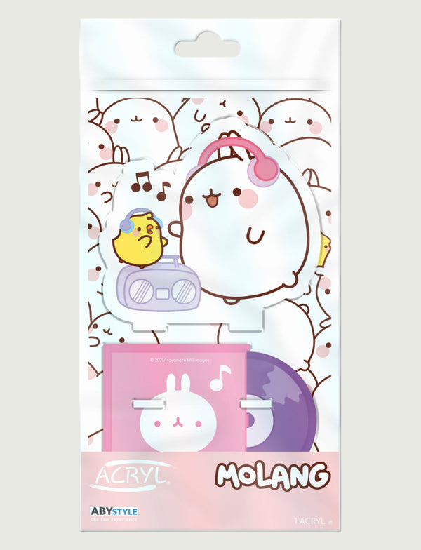 Packaging of the Molang Acrylic Figure