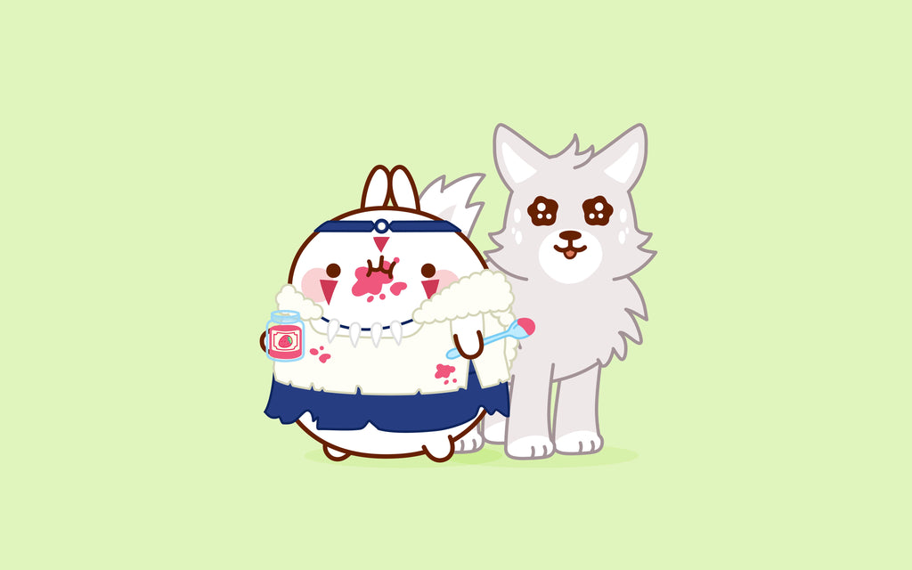 Fond d'écran Ghibli parodique avec Molang