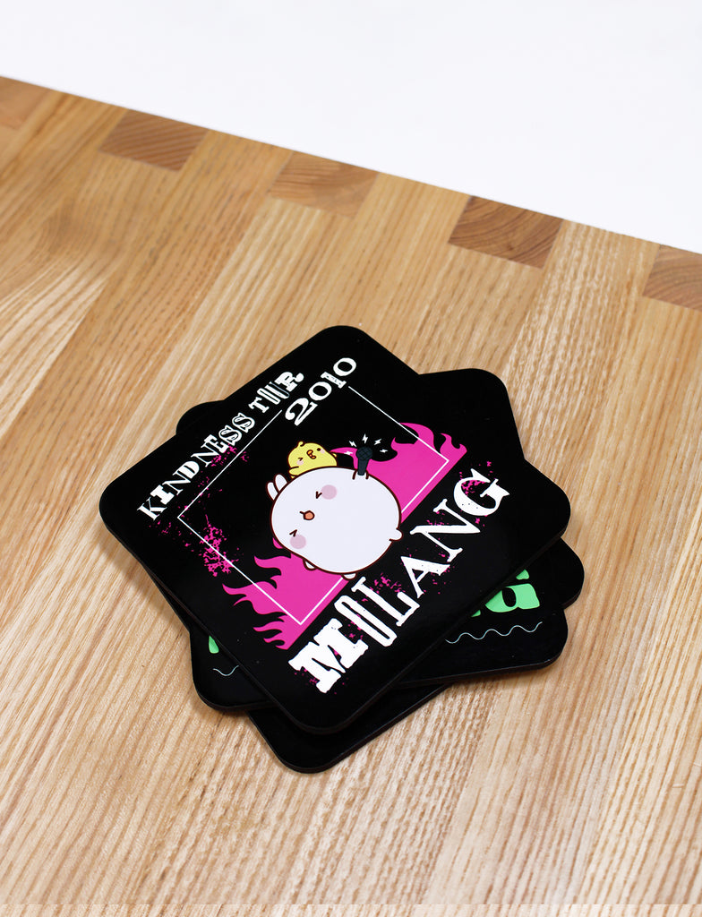 Molang Glass Coaster - Molang Rock