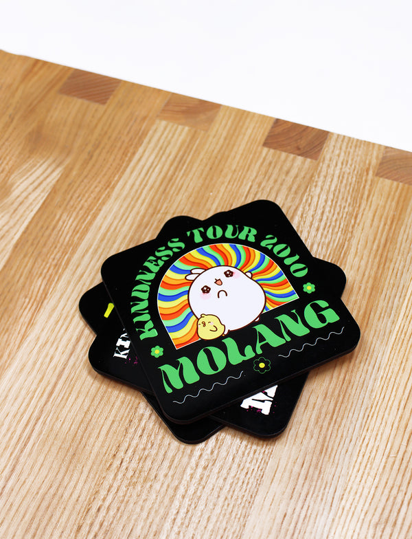 Molang Glass Coaster - Seventies Molang