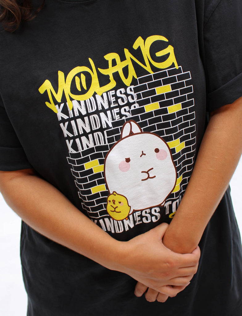 Zoom sur le tshirt Molang Rap