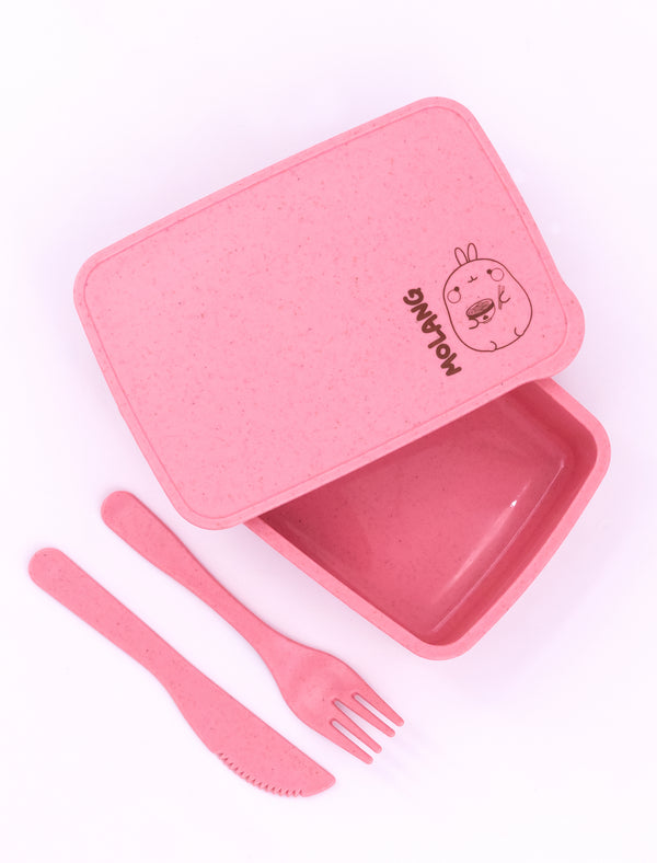 A cute pink  Molang "Ramen'tic Molang Lunch Box.
