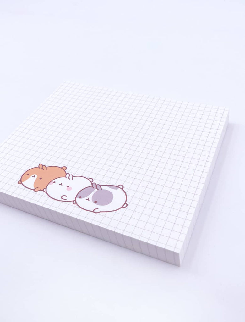 Cute white sticky notes Molang and Pincos.