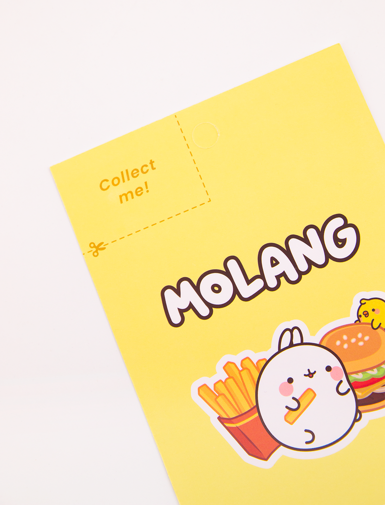 molang 3D stickers comfort food
