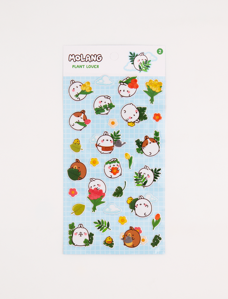 molang 3D stickers plant lover