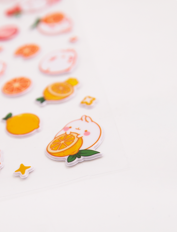 molang 3D stickers tuttifrutti