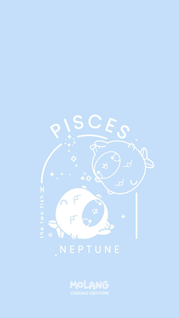 Molang kawaii background: pisces wallpaper for phone