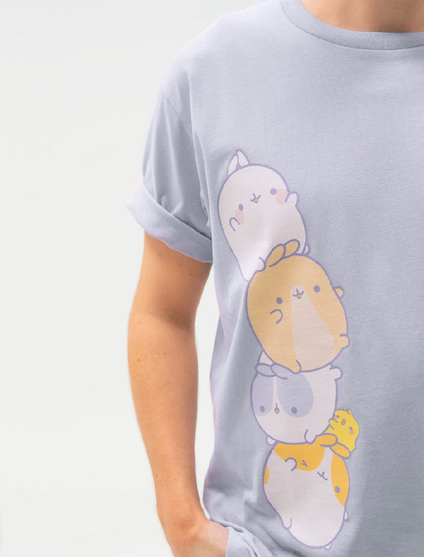 molang and the pincos collection tee-shirt in blue