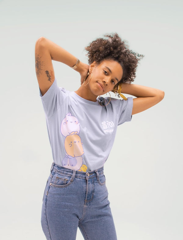 molang and the pincos collection tee-shirt in blue