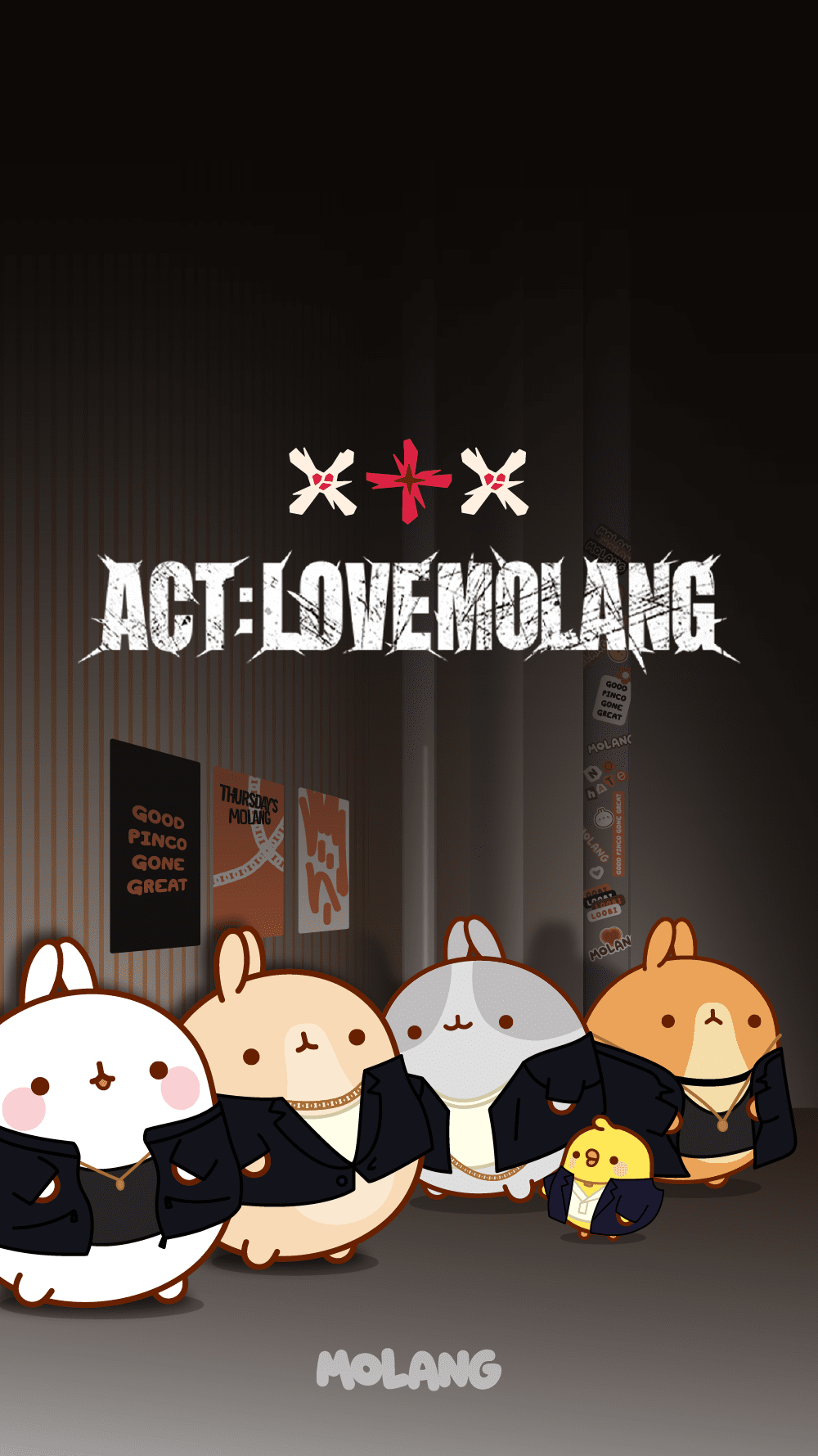 Molang TXT Wallpapers: Discover The Act Lovesick Wallpaper of Molang