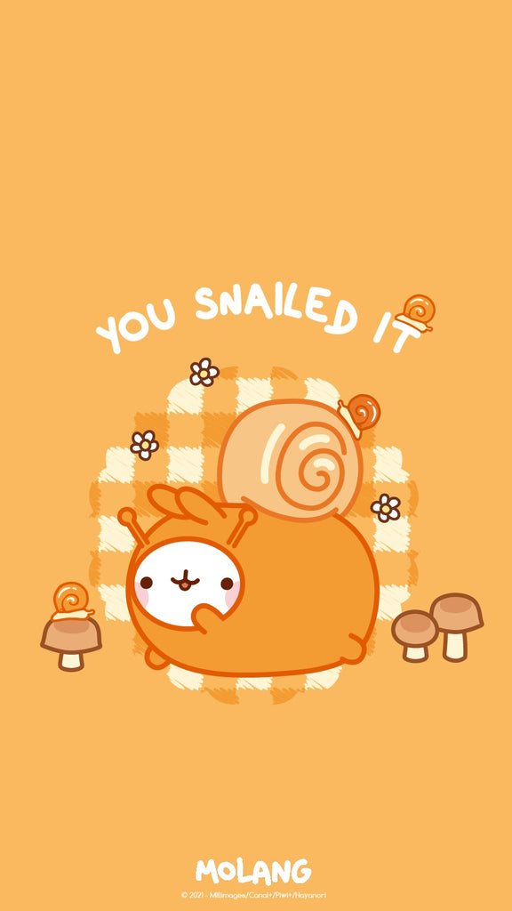 Molang Snail Wallpaper