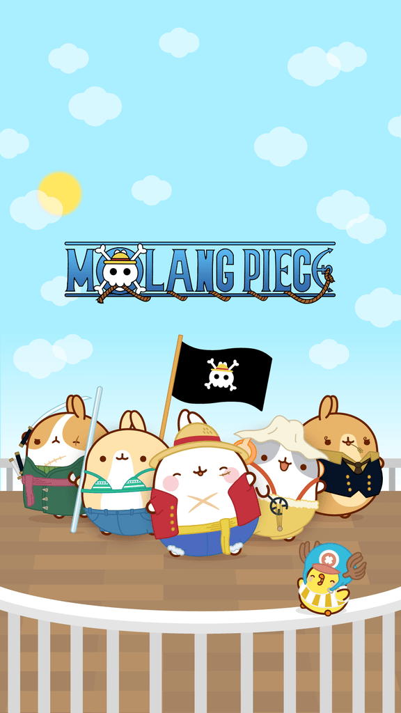Molang kawaii background: One Piece wallpaper for phone